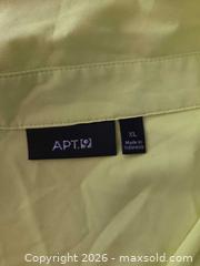 MaxSold Auction: Apt. 9 XL Neon Yellow/Lime Polyester Chiffon Button-Down Blouse - Las Vegas (Nevada, USA) PARTNER MANAGED Estate Sale Online Auction - Argent Star Court