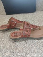 MaxSold Auction: Ariat US 7 Rust/Burnt Orange Leather Thong Sandals - Las Vegas (Nevada, USA) PARTNER MANAGED Estate Sale Online Auction - Argent Star Court