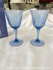 MaxSold Auction: Avon Blue Glass Water Goblets, Pair - Las Vegas (Nevada, USA) PARTNER MANAGED Estate Sale Online Auction - Argent Star Court
