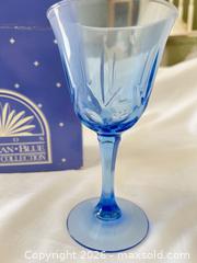MaxSold Auction: Avon Blue Glass Water Goblets, Pair - Las Vegas (Nevada, USA) PARTNER MANAGED Estate Sale Online Auction - Argent Star Court
