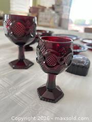 MaxSold Auction: Avon Cape Cod Ruby Glassware Set - 30+ Pieces - Las Vegas (Nevada, USA) PARTNER MANAGED Estate Sale Online Auction - Argent Star Court