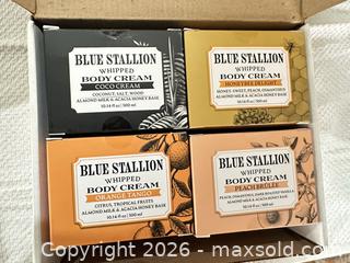 MaxSold Auction: Blue Stallion Whipped Body Cream 4-Pack, 10.14 fl oz Each - Las Vegas (Nevada, USA) PARTNER MANAGED Estate Sale Online Auction - Argent Star Court