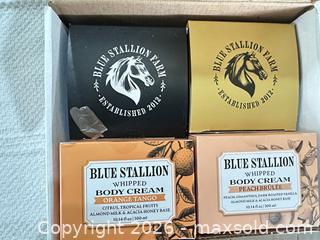 MaxSold Auction: Blue Stallion Whipped Body Creams, 4 x 10.14 fl oz (Variety) - Las Vegas (Nevada, USA) PARTNER MANAGED Estate Sale Online Auction - Argent Star Court