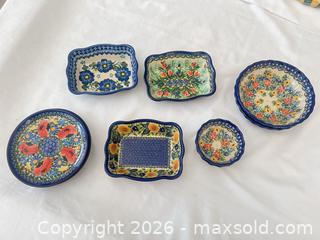 MaxSold Auction: Boleslawiec Polish Pottery Stoneware Bowl, Multicolor Floral - 11 piece set - Las Vegas (Nevada, USA) PARTNER MANAGED Estate Sale Online Auction - Argent Star Court