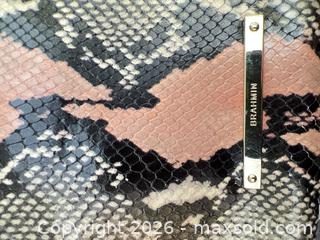 MaxSold Auction: Brahmin Embossed Leather Crossbody (Pink/Black/Tan) - Las Vegas (Nevada, USA) PARTNER MANAGED Estate Sale Online Auction - Argent Star Court