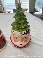 MaxSold Auction: Ceramic Christmas Gingerbread Cookie Jar Decorative Canister with Candle  - Las Vegas (Nevada, USA) PARTNER MANAGED Estate Sale Online Auction - Argent Star Court