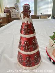 MaxSold Auction: Ceramic Christmas Gingerbread Cookie Jar Decorative Canister with Candle  - Las Vegas (Nevada, USA) PARTNER MANAGED Estate Sale Online Auction - Argent Star Court