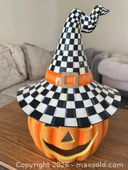 MaxSold Auction: Ceramic Halloween Decorative Pumpkin Lantern Candle Holder - Las Vegas (Nevada, USA) PARTNER MANAGED Estate Sale Online Auction - Argent Star Court
