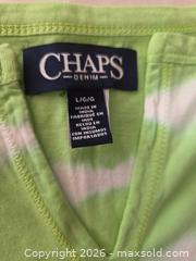 MaxSold Auction: Chaps Green/Lime Tie?Dye T?Shirt, Size L - Las Vegas (Nevada, USA) PARTNER MANAGED Estate Sale Online Auction - Argent Star Court