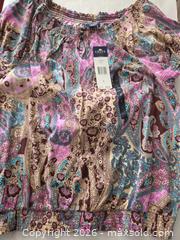 MaxSold Auction: Chaps Peasant/Boho Blouse, L, Multi?Color Paisley - Las Vegas (Nevada, USA) PARTNER MANAGED Estate Sale Online Auction - Argent Star Court