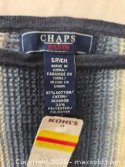 MaxSold Auction: Chaps Striped Blue 3/4 Sleeve Top, Size S - Las Vegas (Nevada, USA) PARTNER MANAGED Estate Sale Online Auction - Argent Star Court