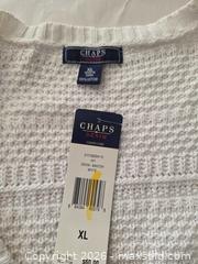 MaxSold Auction: Chaps XL White 100% Cotton Short Sleeve Cardigan - Las Vegas (Nevada, USA) PARTNER MANAGED Estate Sale Online Auction - Argent Star Court