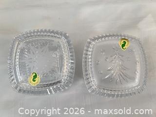 MaxSold Auction: Clear Pressed Glass Jewelry/Trinket Box Pair, About 4.5 in - Las Vegas (Nevada, USA) PARTNER MANAGED Estate Sale Online Auction - Argent Star Court