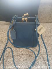 MaxSold Auction: Coach Blue Leather Mini Crossbody Bag - Las Vegas (Nevada, USA) PARTNER MANAGED Estate Sale Online Auction - Argent Star Court