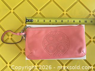 MaxSold Auction: Coach Coral Pink Leather Wristlet, Small, Zipper Closure - Las Vegas (Nevada, USA) PARTNER MANAGED Estate Sale Online Auction - Argent Star Court