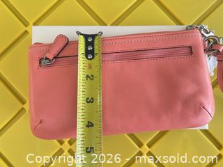 MaxSold Auction: Coach Coral Pink Leather Wristlet, Small, Zipper Closure - Las Vegas (Nevada, USA) PARTNER MANAGED Estate Sale Online Auction - Argent Star Court