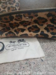 MaxSold Auction: Coach Leopard Print Leather Tote with Matching Small Bags & Wallet - Las Vegas (Nevada, USA) PARTNER MANAGED Estate Sale Online Auction - Argent Star Court