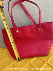 MaxSold Auction: Coach Red Leather Saffiano Tote with Gold-Tone Hardware - Las Vegas (Nevada, USA) PARTNER MANAGED Estate Sale Online Auction - Argent Star Court