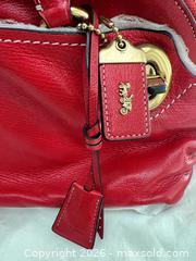 MaxSold Auction: Coach Red Leather Satchel/Shoulder Bag - Las Vegas (Nevada, USA) PARTNER MANAGED Estate Sale Online Auction - Argent Star Court