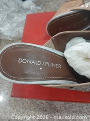 MaxSold Auction: Donald J Pliner Kid Suede Heeled Mule Sandal Size 7.5 - Las Vegas (Nevada, USA) PARTNER MANAGED Estate Sale Online Auction - Argent Star Court