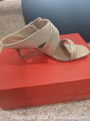 MaxSold Auction: Donald J Pliner Light Gold Slingback Sandal Size 7.5 M - Las Vegas (Nevada, USA) PARTNER MANAGED Estate Sale Online Auction - Argent Star Court