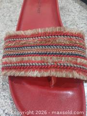 MaxSold Auction: Donald J Pliner Red Woven Slide Sandals, Size 7.5 M - Las Vegas (Nevada, USA) PARTNER MANAGED Estate Sale Online Auction - Argent Star Court