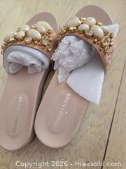 MaxSold Auction: Donald J Pliner Rhinestone Slide Sandals - Nude/Blush, Tan - Las Vegas (Nevada, USA) PARTNER MANAGED Estate Sale Online Auction - Argent Star Court