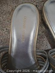 MaxSold Auction: Donald J Pliner Silver Synthetic Slide Sandals Size 7.5 - Las Vegas (Nevada, USA) PARTNER MANAGED Estate Sale Online Auction - Argent Star Court