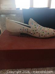 MaxSold Auction: Donald Pliner Nude Suede Loafers w/ Multi-Color Rhinestones, 7.5M - Las Vegas (Nevada, USA) PARTNER MANAGED Estate Sale Online Auction - Argent Star Court