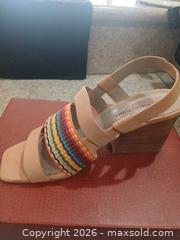 MaxSold Auction: Donald Pliner Women's 7.5 Fawn Multi Leather Slingback Sandal - Las Vegas (Nevada, USA) PARTNER MANAGED Estate Sale Online Auction - Argent Star Court