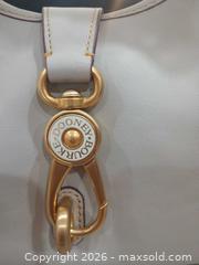 MaxSold Auction: Dooney & Bourke Ecru Leather Shoulder Bag with Logo Lock - Las Vegas (Nevada, USA) PARTNER MANAGED Estate Sale Online Auction - Argent Star Court