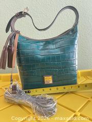 MaxSold Auction: Dooney & Bourke Green/Teal Embossed Leather Hobo Shoulder Bag - Las Vegas (Nevada, USA) PARTNER MANAGED Estate Sale Online Auction - Argent Star Court