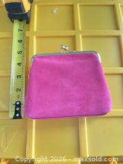 MaxSold Auction: Dooney & Bourke Hot Pink Suede Coin Purse Clasp Wallet - Las Vegas (Nevada, USA) PARTNER MANAGED Estate Sale Online Auction - Argent Star Court