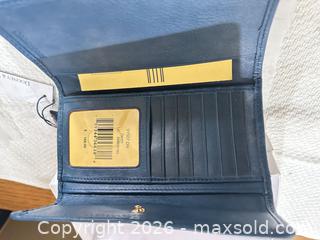 MaxSold Auction: Dooney & Bourke Leather Blue Denim Wallet with Whipstitch Trim - Las Vegas (Nevada, USA) PARTNER MANAGED Estate Sale Online Auction - Argent Star Court