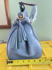 MaxSold Auction: Dooney & Bourke Leather Satchel/Handbag - Blue & Grey - Las Vegas (Nevada, USA) PARTNER MANAGED Estate Sale Online Auction - Argent Star Court