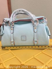 MaxSold Auction: Dooney & Bourke Light Blue Leather Satchel - Las Vegas (Nevada, USA) PARTNER MANAGED Estate Sale Online Auction - Argent Star Court