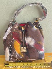 MaxSold Auction: Dooney & Bourke Medium Leather Drawstring Bucket Bag Painted Splatter - Las Vegas (Nevada, USA) PARTNER MANAGED Estate Sale Online Auction - Argent Star Court