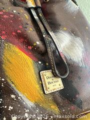 MaxSold Auction: Dooney & Bourke Medium Leather Drawstring Bucket Bag Painted Splatter - Las Vegas (Nevada, USA) PARTNER MANAGED Estate Sale Online Auction - Argent Star Court