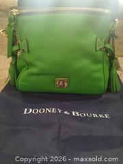 MaxSold Auction: Dooney & Bourke Mini Green Leather Satchel Shoulder Bag - Las Vegas (Nevada, USA) PARTNER MANAGED Estate Sale Online Auction - Argent Star Court