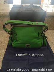 MaxSold Auction: Dooney & Bourke Mini Green Leather Satchel Shoulder Bag - Las Vegas (Nevada, USA) PARTNER MANAGED Estate Sale Online Auction - Argent Star Court