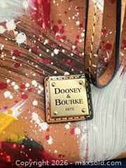 MaxSold Auction: Dooney & Bourke Multicolor Paint-Splatter Leather-Trim Bucket Bag - Las Vegas (Nevada, USA) PARTNER MANAGED Estate Sale Online Auction - Argent Star Court