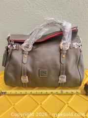 MaxSold Auction: Dooney & Bourke Olive Leather Satchel / Bowling Bag - Las Vegas (Nevada, USA) PARTNER MANAGED Estate Sale Online Auction - Argent Star Court