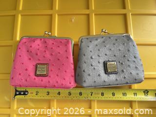 MaxSold Auction: Dooney & Bourke Ostrich-Embossed Coin Purse, Pink & Gray - Las Vegas (Nevada, USA) PARTNER MANAGED Estate Sale Online Auction - Argent Star Court
