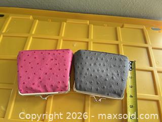 MaxSold Auction: Dooney & Bourke Ostrich-Embossed Coin Purse, Pink & Gray - Las Vegas (Nevada, USA) PARTNER MANAGED Estate Sale Online Auction - Argent Star Court