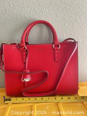 MaxSold Auction: Dooney & Bourke Red Leather Medium Satchel Tote - Las Vegas (Nevada, USA) PARTNER MANAGED Estate Sale Online Auction - Argent Star Court