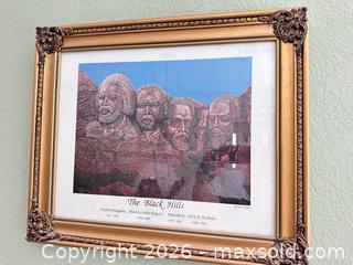 MaxSold Auction: Framed Print 'The Black Hills' in Gilded Gold Frame - Las Vegas (Nevada, USA) PARTNER MANAGED Estate Sale Online Auction - Argent Star Court