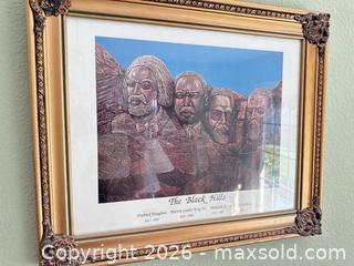 MaxSold Auction: Framed Print 'The Black Hills' in Gilded Gold Frame - Las Vegas (Nevada, USA) PARTNER MANAGED Estate Sale Online Auction - Argent Star Court