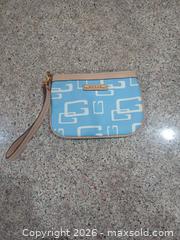 MaxSold Auction: Guess Light Blue Wristlet with Tan Trim & Gold Hardware - Las Vegas (Nevada, USA) PARTNER MANAGED Estate Sale Online Auction - Argent Star Court