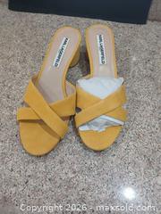 MaxSold Auction: Karl Lagerfeld Yellow Suede Mule Block Heel US 7.5 - Las Vegas (Nevada, USA) PARTNER MANAGED Estate Sale Online Auction - Argent Star Court