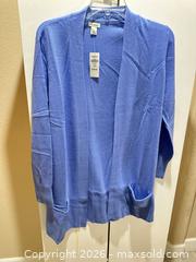 MaxSold Auction: L.L.Bean Cashmere Open Front Cardigan, Large, Periwinkle - Las Vegas (Nevada, USA) PARTNER MANAGED Estate Sale Online Auction - Argent Star Court